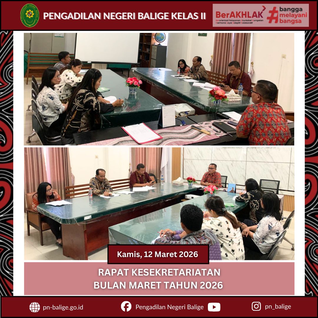 RAPAT KESEKRETARIATAN PERIODE MARET 2026 RAPAT KESEKRETARIATAN PERIODE MARET 2026